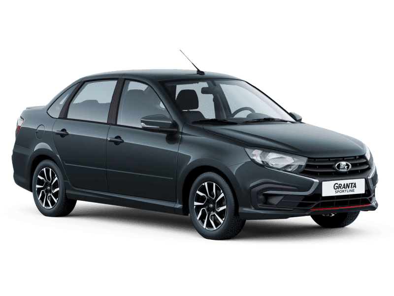 Купить Lada Granta Sportline в Москве - СЕРЕБРИСТО-ТЕМНО-СЕРЫЙ "БОРНЕО" (633) - МЕТАЛЛИК