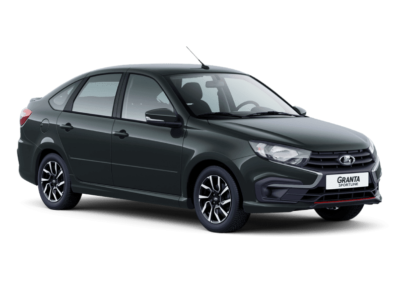 Купить Lada Granta Sportline Лифтбек в Москве - СЕРЕБРИСТО-ТЕМНО-СЕРЫЙ "БОРНЕО" (633) - МЕТАЛЛИК